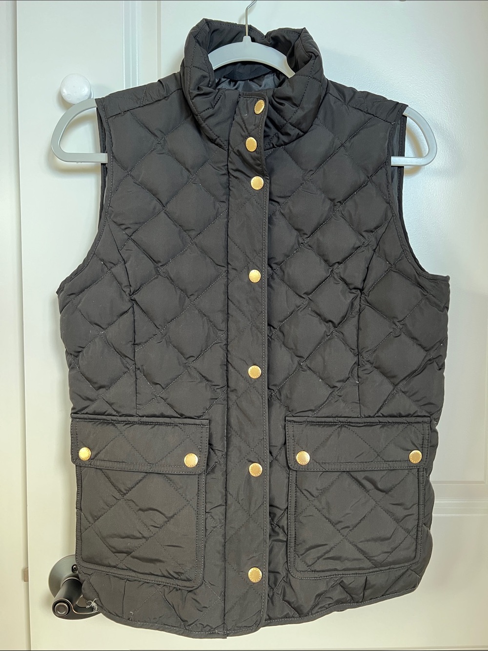 Talbots Black Down Vest XS